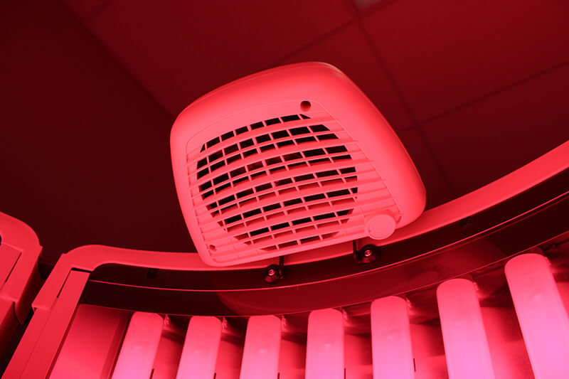 red light booth cooling fan